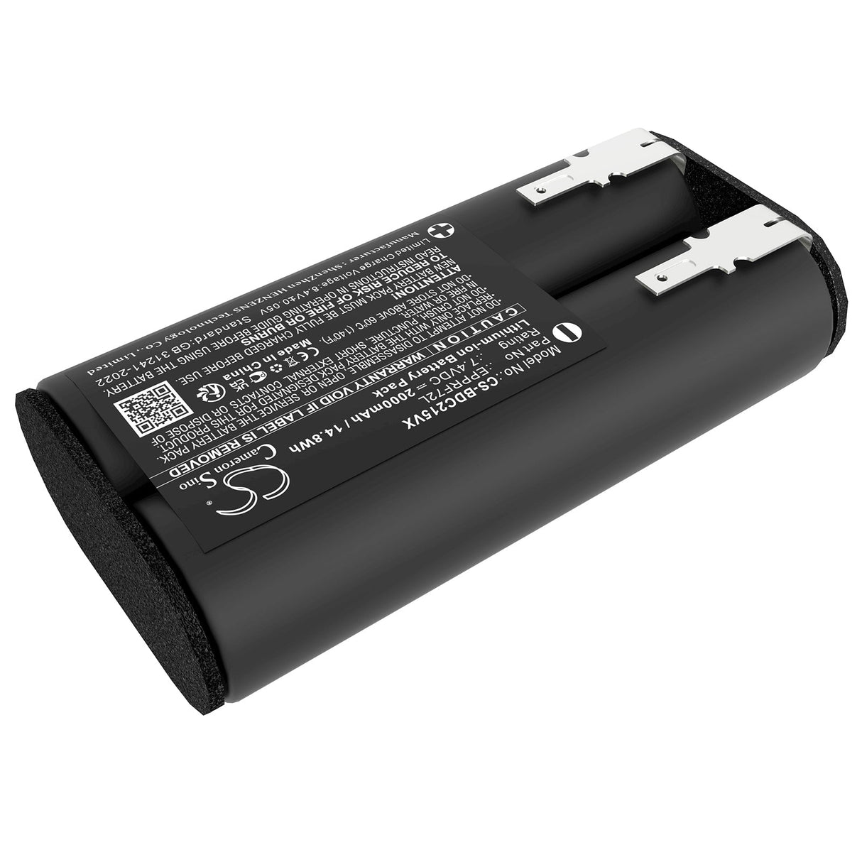 7.4V, Li-ion, 2000mAh, Vacuum battery fits Black+decker, Bdcd8gpa-qw, G9l72+, 14.8Wh Vacuum Cameron Sino Technology Limited