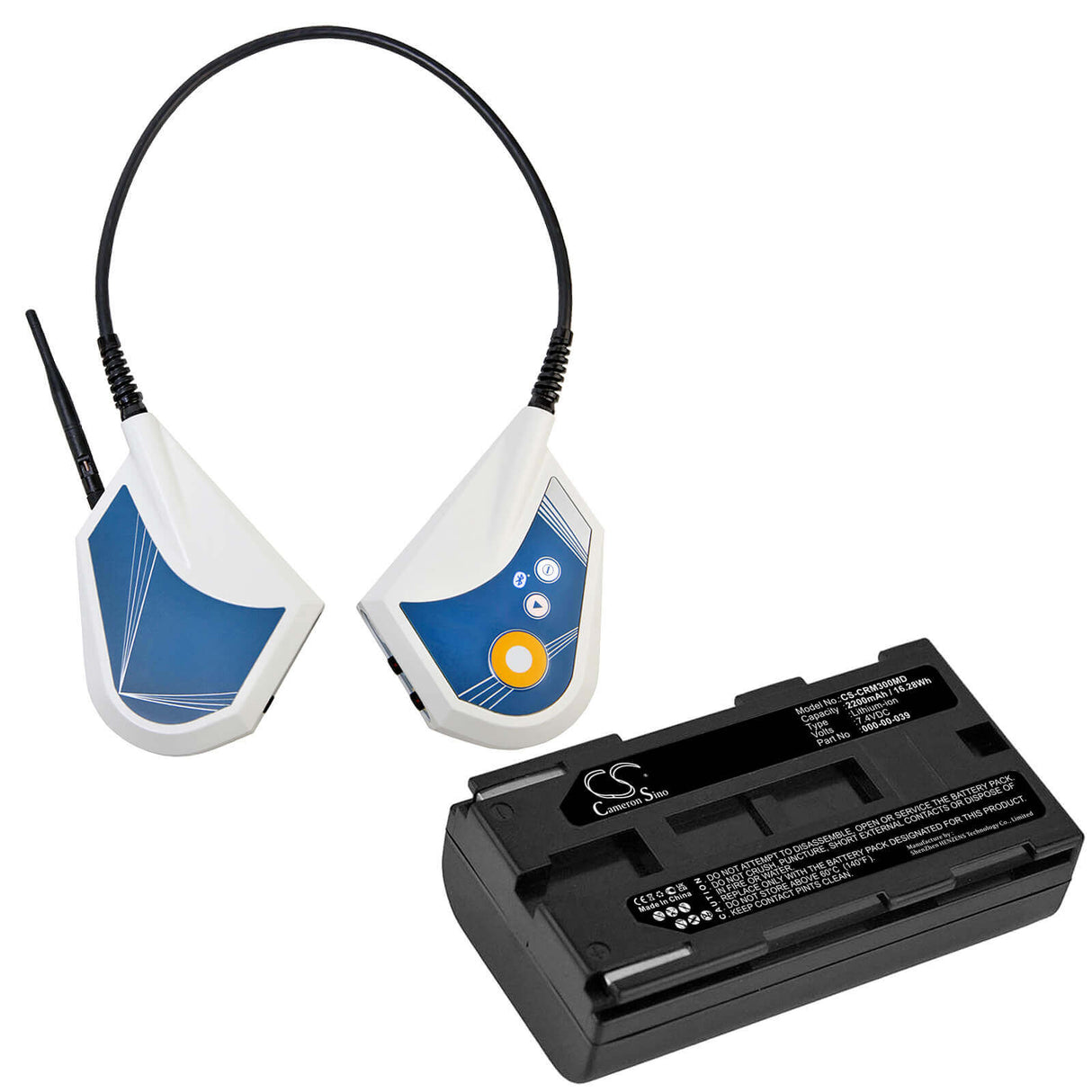 7.4V, Li-ion, 2200mAh, Medical battery fits Cortex, 000-00-039, Metamax 3b, 16.28Wh Medical Cameron Sino Technology Limited (Medical)