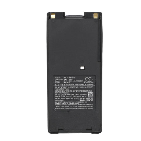 7.4V, Li-ion, 2200mAh, Two Way Radio battery fits Icom, Ic-a24, Ic-a24e, 16.28Wh Two-Way Radio Cameron Sino Technology Limited   