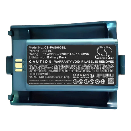 7.4V, Li-ion, 2200mAh, Payment Terminal battery fits Pax, Is497, S90, 16.28Wh Payment Terminal Cameron Sino Technology Limited