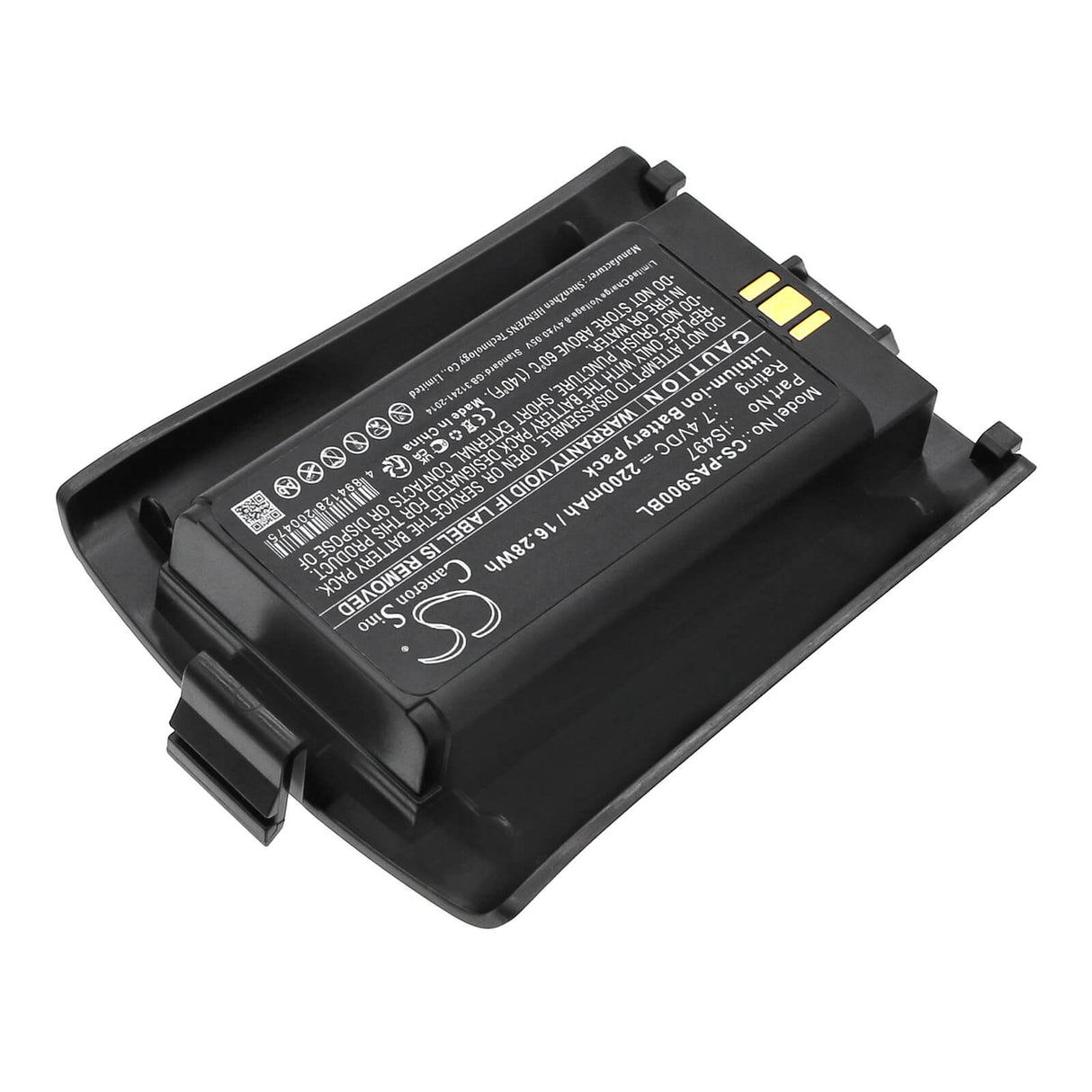 7.4V, Li-ion, 2200mAh, Payment Terminal battery fits Pax, Is497, S90, 16.28Wh Payment Terminal Cameron Sino Technology Limited