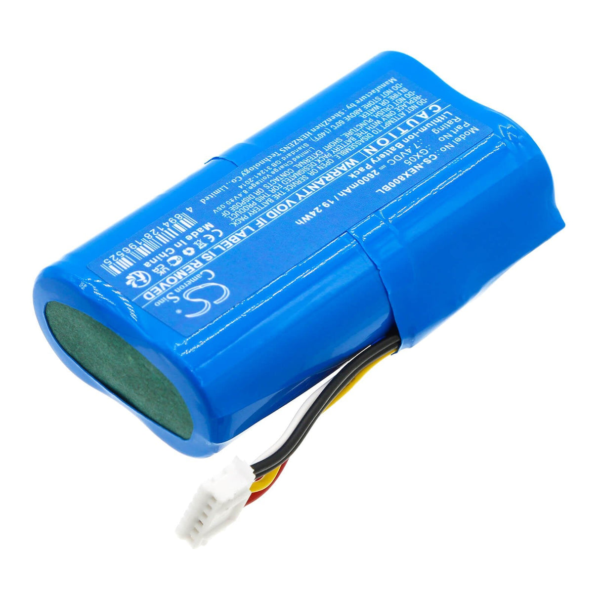 7,4V, Li-ion, 2600mAh, batterie de terminal de paiement compatible avec Dejavoo, Nexgo, Wizarpos, Qd2, Qd4, 19,24Wh Terminal de paiement Cameron Sino Technology Limited
