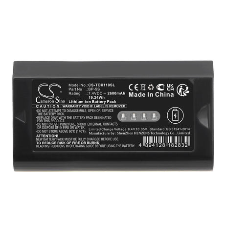 7.4V, Li-ion, 2600mAh, Equipment battery fits Qianxun, Topcon, South, Leica, Bp-5s, CS07, 19.24Wh Equipment, Survey, Test Cameron Sino Technology Limited