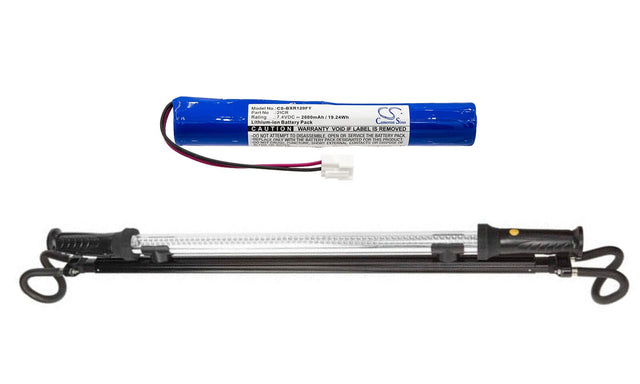 7.4V, Li-ion, 2600mAh, LED Light battery fits Bayco, 2icr, Slr-2120, 19.24Wh LED Light Cameron Sino Technology Limited