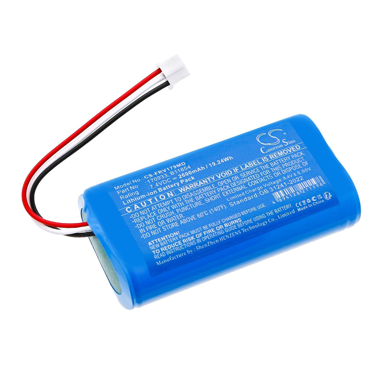 7.4V, Li-ion, 2600mAh, Medical battery fits Fresenius, Agilia Sp Mc, Agilia Sp Mc Wifi, 19.24Wh Medical Cameron Sino Technology Limited (Medical)