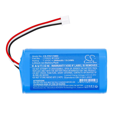 7.4V, Li-ion, 2600mAh, Medical battery fits Fresenius, Agilia Sp Mc, Agilia Sp Mc Wifi, 19.24Wh Medical Cameron Sino Technology Limited (Medical)