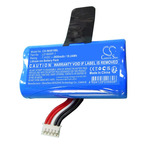 7.4V, Li-ion, 2600mAh, Payment Terminal battery fits Ingenico, Landi, Ld18650f-1, A8 Pro, A8 Pro-92d3, 19.24Wh Payment Terminal Cameron Sino Technology Limited