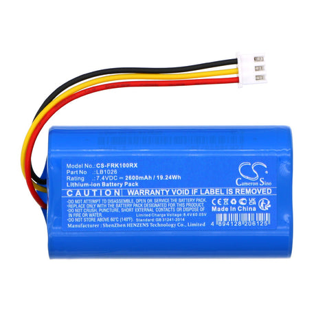 7.4V, Li-ion, 2600mAh Remote Controller Battery fits Frsky, Horus X10, Horus X10s, 19.24Wh Remote Controller Cameron Sino Technology Limited   