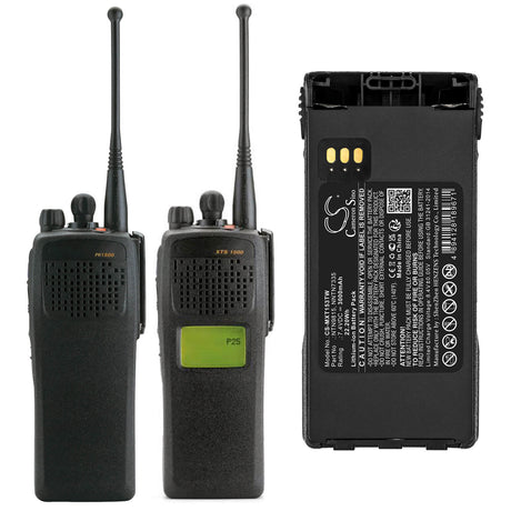 7.4V, Li-ion, 3000mAh, Two-Way Radio battery fits Motorola, Hnn9815, Mt1500, Nt1500, 22.2Wh Two-Way Radio Cameron Sino Technology Limited
