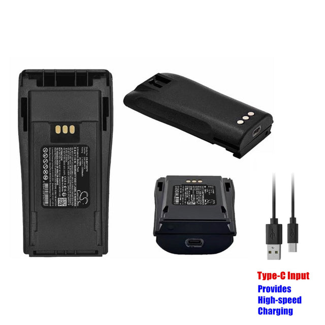7.4V, Li-ion, 3350mAh, Two-Way Radio Battery with USB-C Charge port, fits Motorola, Cp040, Cp140, 24.79Wh Two-Way Radio Cameron Sino Technology Limited   