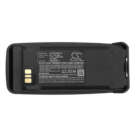 7.4V, Li-ion, 3350mAh, Two-Way Radio battery fits Vertex, Motorola, Nntn4066, Dgp4150, Dgp4150+, 24.79Wh Two-Way Radio Cameron Sino Technology Limited