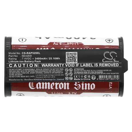 7.4v, Li-ion, 3400mah, Alarm Battery Fits Ring, Alarm Home Base Pro Station, 25.16wh Alarm System Cameron Sino Technology Limited