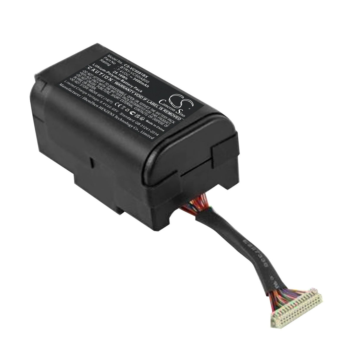7.4v, Li-ion, 3400mah, Barcode scanner battery Fits Symbol Vc5090, 25.16wh Barcode Scanner Cameron Sino Technology Limited   
