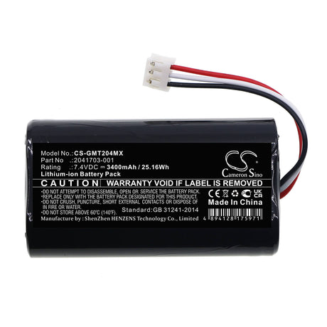 7.4V, Li-ion, 3400mAh, Medical battery fits Ge, 2041703-001, Mini Telemetry Transmitter, 25.16Wh Medical Cameron Sino Technology Limited (Medical)