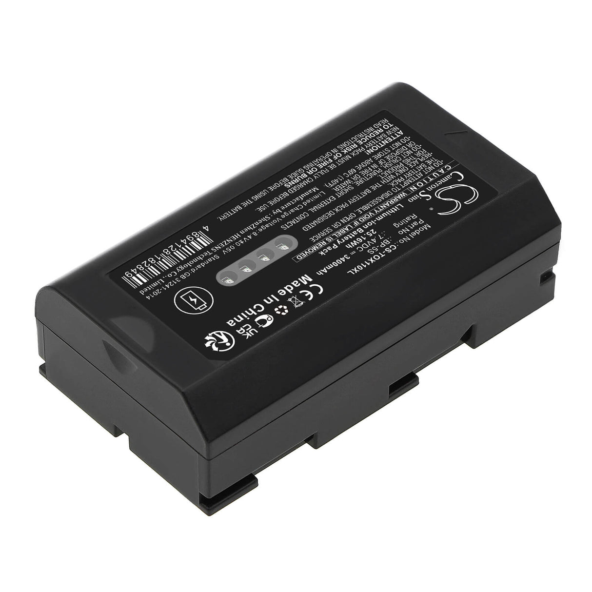 7.4V, Li-ion, 3400mAh, Equipment battery fits Qianxun, South, Topcon, Leica, Bp-5s, CS07, 25.16Wh Equipment, Survey, Test Cameron Sino Technology Limited