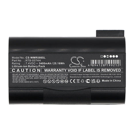 7.4V, Li-ion, 3400mAh, Tablet Battery fits Winmate, R05i98h-rtd1, 25.16Wh Tablet Cameron Sino Technology Limited