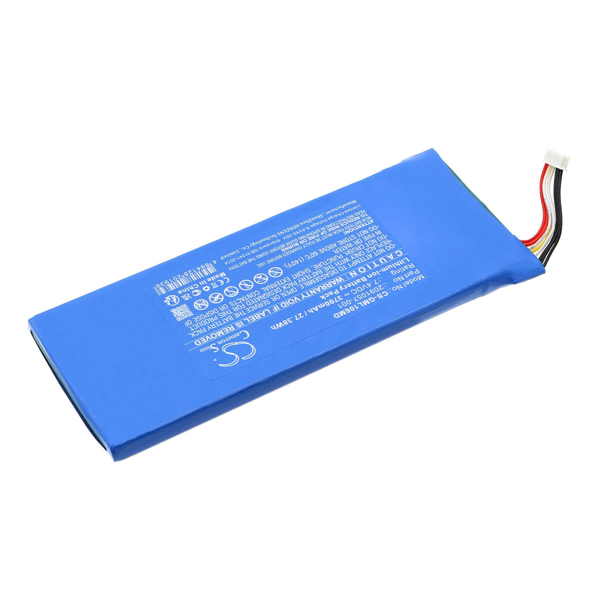 7.4V, Li-ion, 3700mAh, Medical battery fits Ge, 2091057-001, Mack Link, 27.38Wh Medical Cameron Sino Technology Limited (Medical)