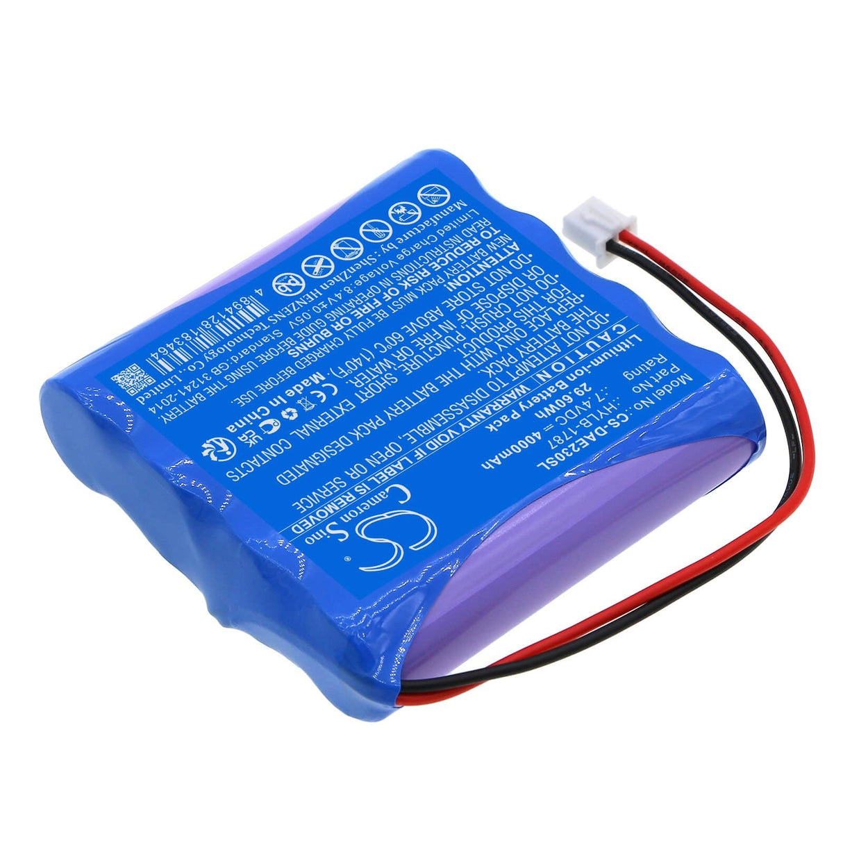 7.4V, Li-ion, 4000mAh, Equipment battery fits Deli, Hylb-1787, AE2300, Ae2300h, 29.6Wh Equipment, Survey, Test Cameron Sino Technology Limited