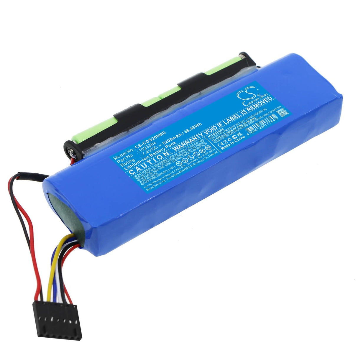 7.4V, Li-ion, 5200mAh, Medical battery fits Circadiance, 1023384, Smartmonitor 2ps, Smartmonitor 2psl, 38.48Wh Medical Cameron Sino Technology Limited (Medical)