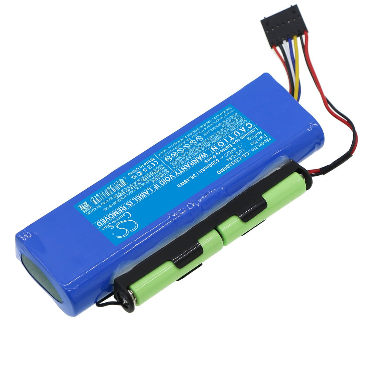 7.4V, Li-ion, 5200mAh, Medical battery fits Circadiance, 1023384, Smartmonitor 2ps, Smartmonitor 2psl, 38.48Wh Medical Cameron Sino Technology Limited (Medical)