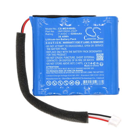 7.4V, Li-ion, 5200mAh, Speaker battery fits Monster, 2mnsk0486, Dna Max, 38.48Wh Speaker Cameron Sino Technology Limited