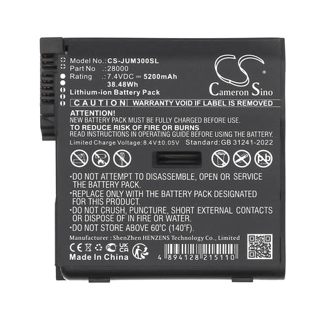 7.4V, Li-ion, 5200mAh, Equipment, Survey, Test battery fits Juniper, 28000, Mesa 3, Mesa 3 Android, 38.48Wh Equipment, Survey, Test Cameron Sino Technology Limited