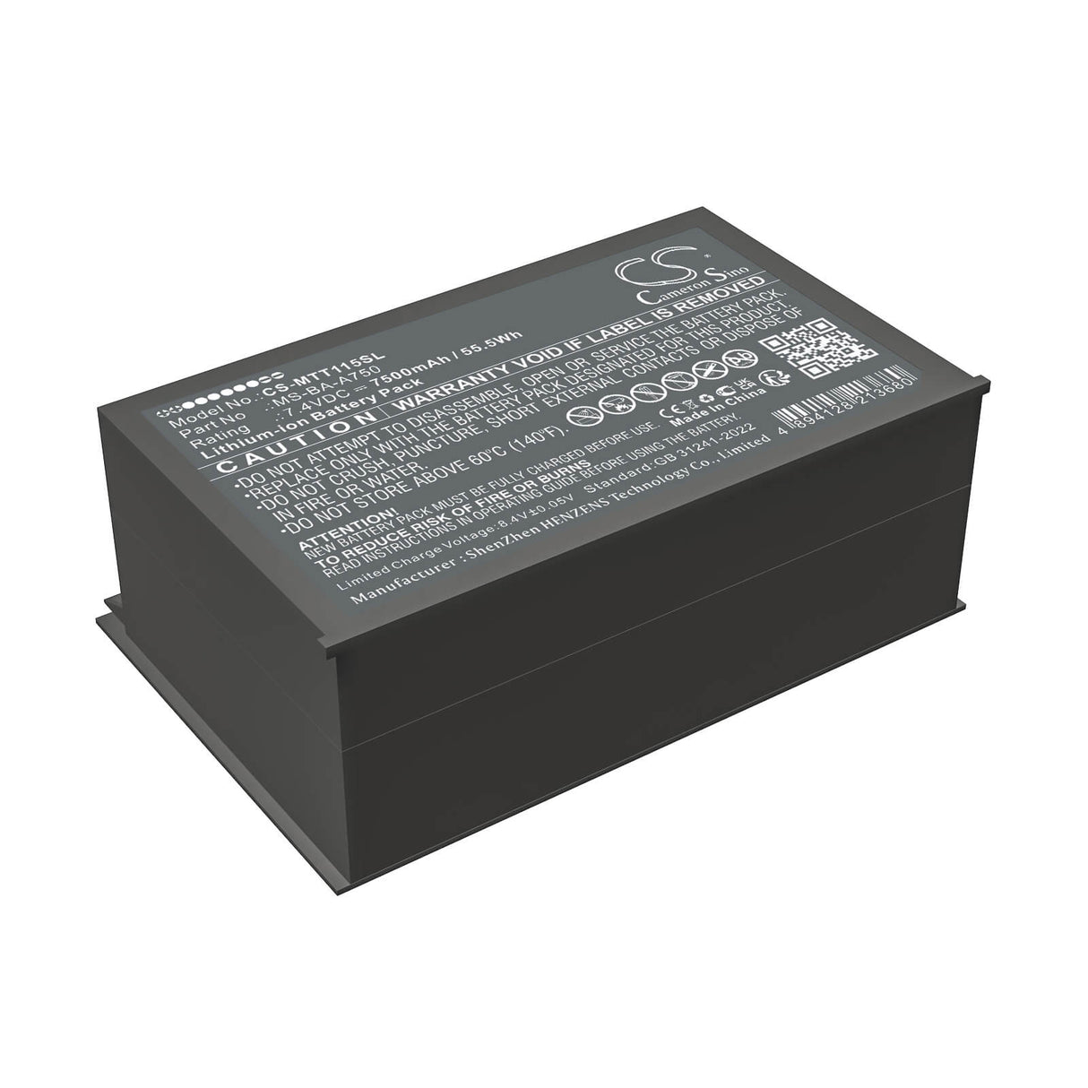 7.4V, Li-ion, 7500mAh, Equipment, Survey, Test battery fits Micsig, Sto1000, Sto1000c/e, 55.5Wh Equipment, Survey, Test Cameron Sino Technology Limited