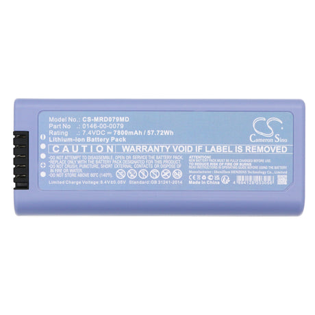7.4V, Li-ion, 7800mAh, Medical battery fits Mindray, 0146-00-0079, Datascope Duo, Datascope Duo Patient Monitor, 57.72Wh Medical Cameron Sino Technology Limited (Medical)
