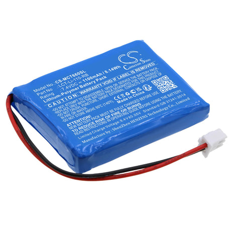 7.4V, Li-Polymer, 1100mAh, Electronic Scales battery fits Tree, Lct-li-110-rb, Lct-li-110, Lct-li-16, 8.14Wh Electronic Scales Cameron Sino Technology Limited