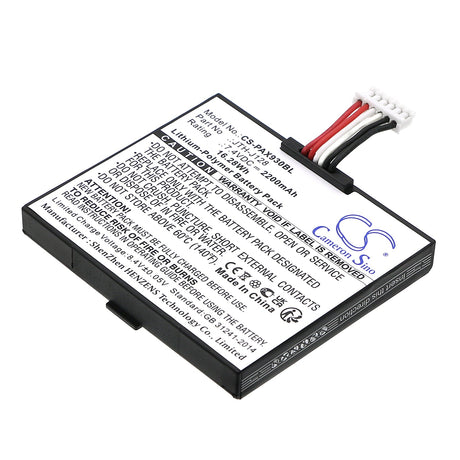 7.4V, Li-Polymer, 2200mAh, Payment Terminal battery fits Pax, Jth-j128, A910, A930, 16.28Wh Payment Terminal Cameron Sino Technology Limited
