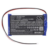 7.4V, Li-Polymer, 3200mAh, DVD Player Battery fits Sylvania, Sdvd1332, Sdvd1332-b, 23.68Wh DVD Player Cameron Sino Technology Limited