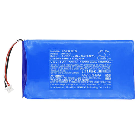7.4V, Li-Polymer, 4000mAh Diagnostic Scanner Battery fits Xtool, Ez500, Ez500hd, 29.6Wh Diagnostic Scanner Cameron Sino Technology Limited