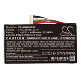 7.4V, Li-Polymer, 4400mAh, Batterie de console de jeu compatible avec Anbernic, Ahb705088-2s1p, Win600 3020e 3050e 5.94" Mini, 32.56Wh Console de jeu Cameron Sino Technology Limited