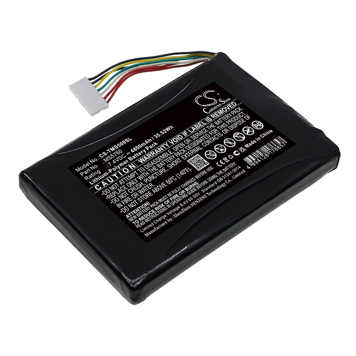 7.4V, Li-Polymer, 4200mAh, Tablet battery fits Peoplenet, Trimble, Ms5760, Trimble Ms5, Trimble Ms5n, 31.08Wh Tablet Cameron Sino Technology Limited
