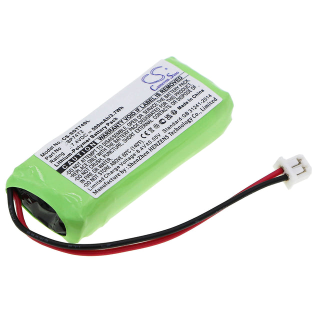 7.4V, Li-Polymer, 500mAh, Dog Collar battery fits Aetertek, Dogtra, At-211 Mini, At-215, 3.7Wh Dog Collar Cameron Sino Technology Limited