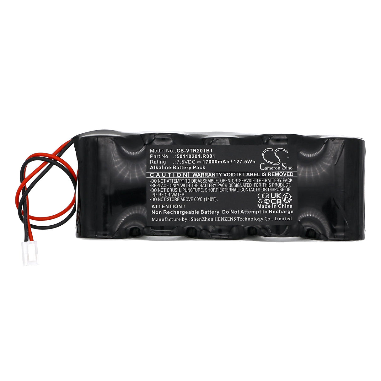 7.5V, Alkaline, 17000mAh, Alarm System battery fits Venitem, Sirene Rio, 127.5Wh Alarm System Cameron Sino Technology Limited
