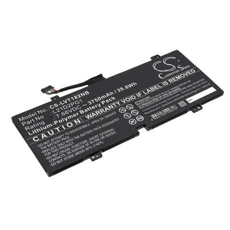 7.68V, Li-Polymer, 3750mAh, Notebook Battery fits Lenovo, 10w-82st Tablet, 10w-82st0000jp, 28.8Wh Notebook, Laptop Cameron Sino Technology Limited