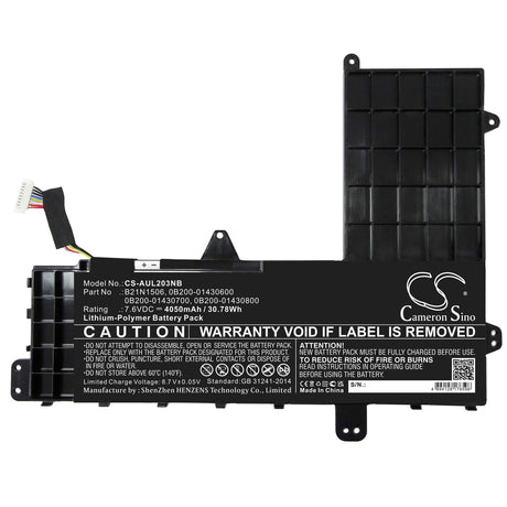 7.6v, Li-polymer, 4050mah, Battery Fits Asus, E502na-2a, E502na-2b, 30.78wh Notebook, Laptop Cameron Sino Technology Limited   
