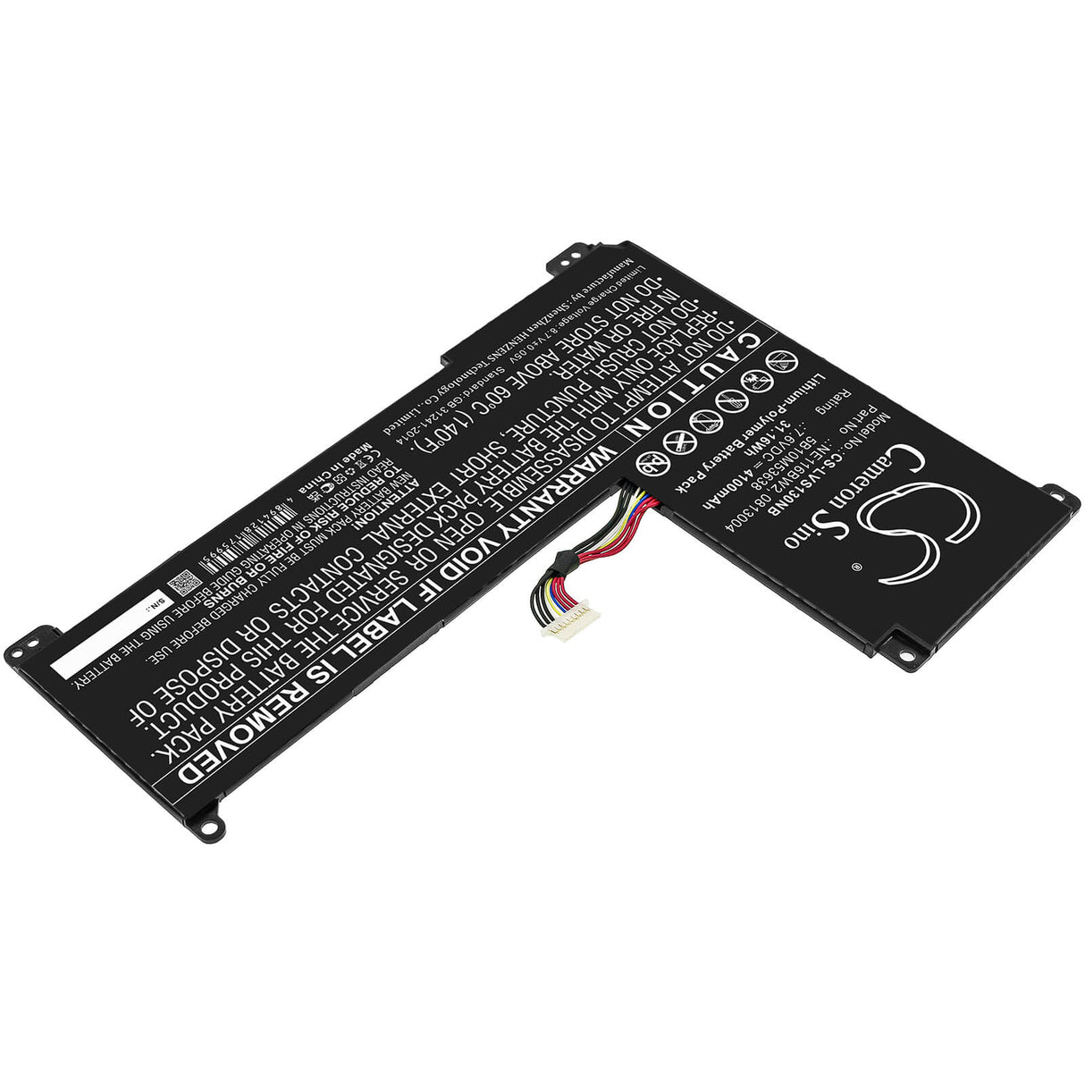 7.6v, Li-polymer, 4100mah, Battery Fits Lenovo, Ideapad 110s-11ibr, Ideapad 110s-11ibr (80wg) Seri, 31.16wh Batteries for Electronics Cameron Sino Technology Limited (Suspended)   