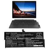 7.72v, Li-polymer, 5250mah, Battery Fit's Lenovo, Thinkpad X12 Detachable, 40.53wh Notebook, Laptop Cameron Sino Technology Limited   