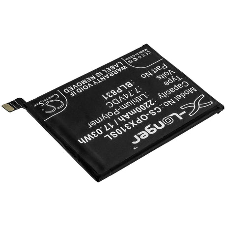 7.74V, Li-Polymer, 2200mAh, SmartPhone battery fits Oppo, Blp831, Cph2173, Find X3 Pro, 17.03Wh Mobile, SmartPhone Cameron Sino Technology Limited (Smartphone)