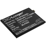 7.74V, Li-Polymer, 2200mAh, SmartPhone battery fits Oppo, Blp825, Reno5 Pro+, Reno6 Pro, 17.03Wh Mobile, SmartPhone Cameron Sino Technology Limited (Smartphone)