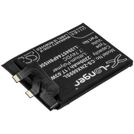 7.74V, Li-Polymer, 2200mAh, SmartPhone battery fits Zte, Li3945t44p8h556490, Nubia Red Magic 6 Pro, Nx669j-p, 17.03Wh Mobile, SmartPhone Cameron Sino Technology Limited (Smartphone)