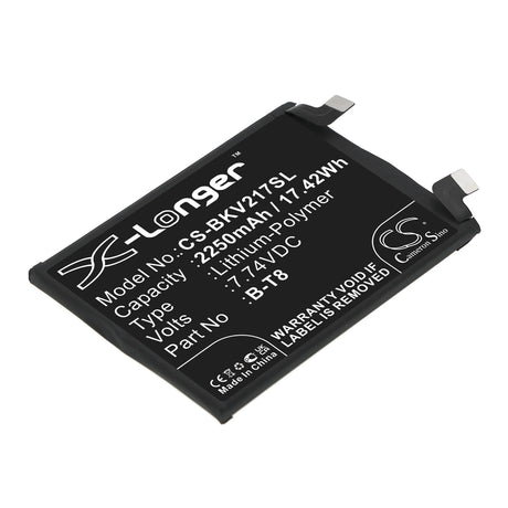 7.74V, Li-Polymer, 2250mAh, SmartPhone battery fits Vivo, B-t8, I2022, Iqoo 9 Pro, 17.42Wh Mobile, SmartPhone Cameron Sino Technology Limited (Smartphone)
