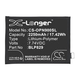 7.74V, Li-Polymer, 2250mAh, SmartPhone battery fits Oneplus, Blp829, Oneplus 9, 17.42Wh Mobile, SmartPhone Cameron Sino Technology Limited (Smartphone)