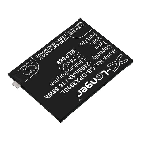7.74V, Li-Polymer, 2400mAh, SmartPhone battery fits Oppo, Blp889, Cph2305, Find X5 Pro, 18.58Wh Mobile, SmartPhone Cameron Sino Technology Limited (Smartphone)