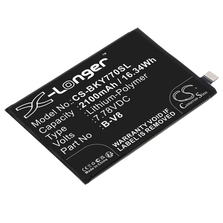 7.78V, Li-Polymer, 2100mAh, SmartPhone battery fits Vivo, B-v8, V2169, Y77, 16.34Wh Mobile, SmartPhone Cameron Sino Technology Limited (Smartphone)