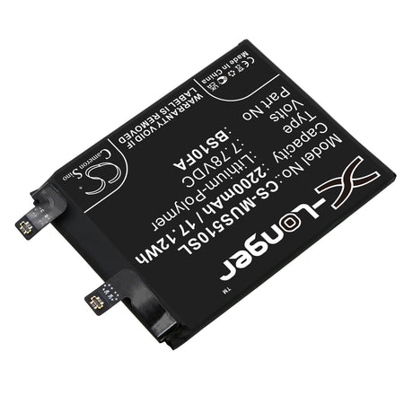 7.78V, Li-Polymer, 2200mAh, SmartPhone battery fits Xiaomi, Bs10fa, Black Shark 5 Pro 5g, Black Shark 5s, 17.12Wh Mobile, SmartPhone Cameron Sino Technology Limited (Smartphone)