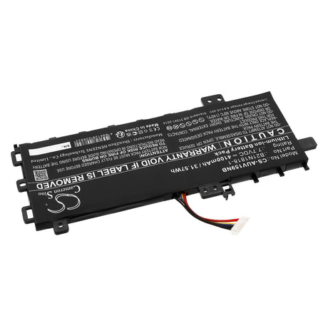 7.7V, Li-ion, 4100mAh, Notebook, Laptop battery fits Asus, Expertbook P1 P1510cja, Type 2 connector, 31.57Wh Notebook, Laptop Cameron Sino Technology Limited