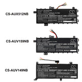 7.7V, Li-ion, 4100mAh, Notebook, Laptop battery fits Asus, Expertbook P1 P1510cja, Type 2 connector, 31.57Wh Notebook, Laptop Cameron Sino Technology Limited